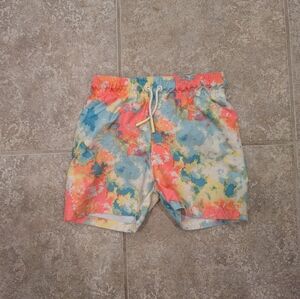 Paint Splatter Pattern Swim Trunks